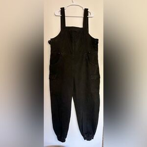 Women's Black Overalls
